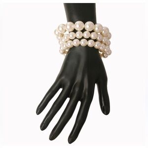 Faux Pearl Bracelet Set